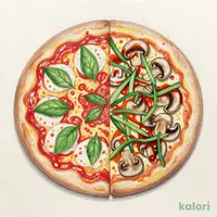マルゲリータ & ネギとキノコの照り焼き