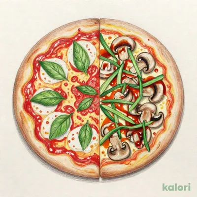 マルゲリータ & ネギとキノコの照り焼き