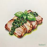 さつまいも豚のソテー ジェノベーゼソース