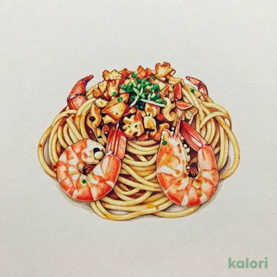ずわい蟹と海老の和風ソース
