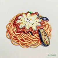Mozzarella and Eggplant Meat Sauce Pasta
