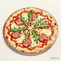 ハーブソーセージとルッコラ