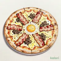 Bismarck Pizza with Truffle Aroma