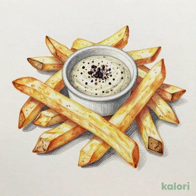 French Fries with Truffle Dip