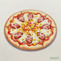 Smoked Sausage and Corn Mayo Pizza