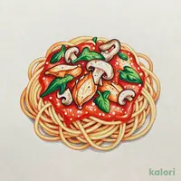 若鶏とキノコ、ほうれん草のトマトクリームソース