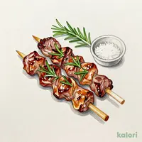 仔羊の串焼き ローズマリーソルト添え(2本)