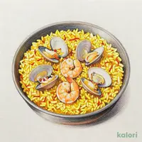 たっぷり魚介のパエリア（P）