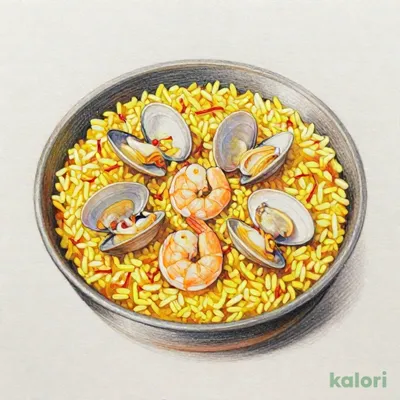 たっぷり魚介のパエリア（P）