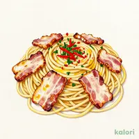 厳選ベーコンのペペロンチーノ