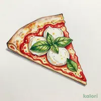 Premium Buffalo Mozzarella Margherita Pizza (M, 1 Slice)