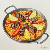 Steak Paella, 1.5x Meat (M)