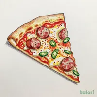 【激⾟唐⾟⼦3倍】セラーノペッパー&ソーセージ(L・クリスピー・1ピース)