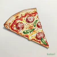 【激⾟唐⾟⼦3倍】セラーノペッパー＆ソーセージ（P・クリスピー・1ピース）