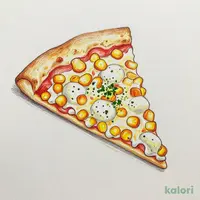 Creamy Corn Pizza, Medium, 1 Slice