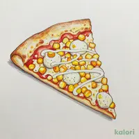 Creamy Corn Pizza (1 Slice)