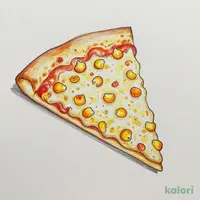 Creamy Corn Pizza (P, Crispy, 1 Slice)
