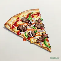 Bulgogi Pizza with Melted Cheese (M, Crispy Crust, 1 Slice)