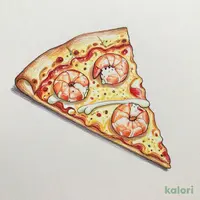 Shrimp Mayo Quarter Pizza (Medium, Crispy Crust, 1 Slice)