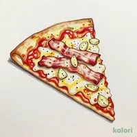 Garlic Master Pizza (Large, Crispy Crust, 1 Slice)