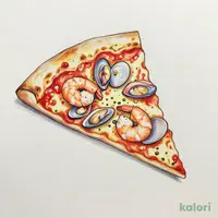 Seafood Italiana Pizza, 1 Slice