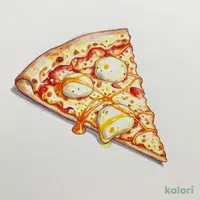 Cheese and Honey Pizza (L, Crispy, 1 Slice)