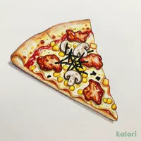Teriyaki Chicken Pizza (P, Italian Crust, 1 Slice)