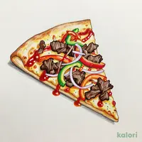 Bulgogi Pizza (M, Crispy Crust, 1 Slice)