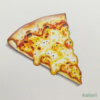 Plain Cheese Pizza with Curry Sauce (Personal, Italian Crust, 1 Slice)