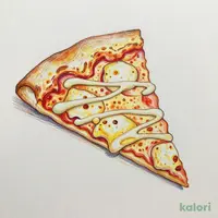 Plain Cheese Pizza with Mayonnaise Sauce (Medium, Italian Crust, 1 Slice)