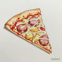 Potato Mayo Sausage Pizza (L, Crispy Crust, 1 Slice)