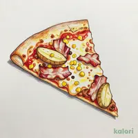 Monterey Pizza with Meat Sauce, Medium, Crispy, 1 Slice