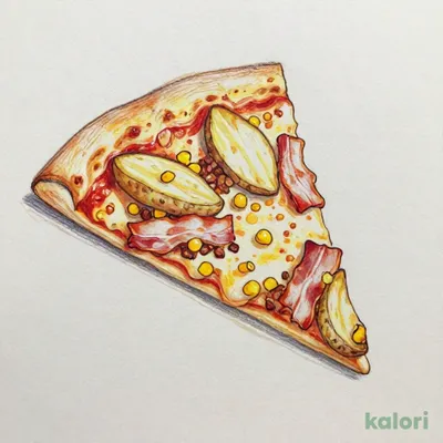 Monterey Pizza, Meat Sauce (P, Crispy Crust, 1 Slice)