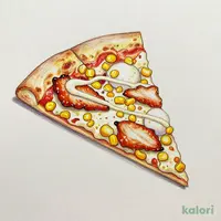Hokkaido Sweet Corn & Teriyaki Mayo Pizza (M, Italian Crust, 1 Slice)