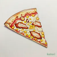 Hokkaido Sweet Corn & Teriyaki Mayo Pizza (M, Crispy Crust, 1 Slice)