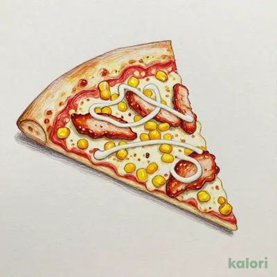 Hokkaido Sweet Corn & Teriyaki Mayo Pizza (P, Crispy Crust, 1 Slice)