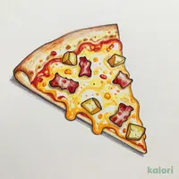 Mellow Cheddar Cheese & Bacon Potato (Large, Italian Crust, 1 Slice)
