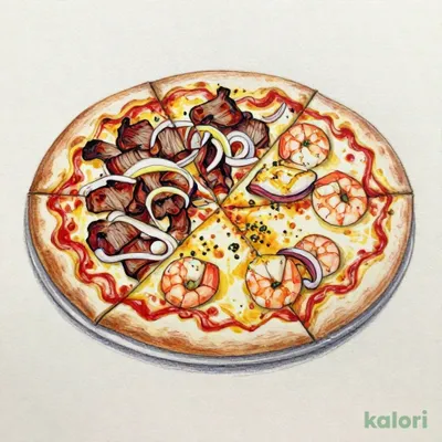 【コラボハーフ】直⽕焼きビーフ＆シーフードガーリック（L・イタリアン・1ピース）