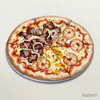 【コラボハーフ】直⽕焼きビーフ&シーフードガーリック(M・イタリアン・1ピース)