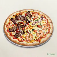 【コラボハーフ】直⽕焼きビーフ＆シーフードガーリック（P・クリスピー・1ピース）