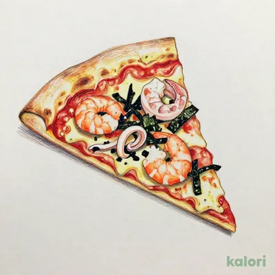 きまぐれクック監修 のり⾹るシーフードガーリックピザ（L・イタリアン・1ピース）
