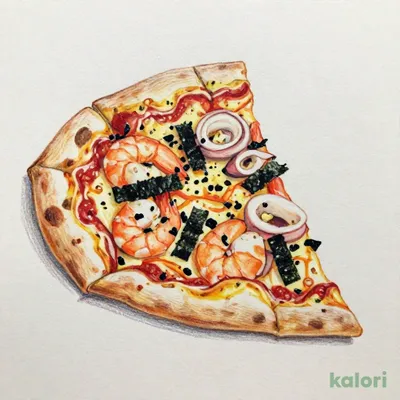 きまぐれクック監修 のり⾹るシーフードガーリックピザ（L・クリスピー・1ピース）