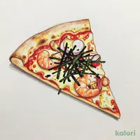きまぐれクック監修 のり⾹るシーフードガーリックピザ（M・イタリアン・1ピース）