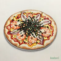 きまぐれクック監修 のり⾹るシーフードガーリックピザ(P・クリスピー・1ピース)