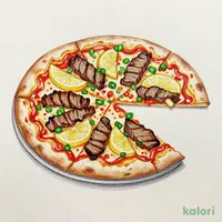 きまぐれクック監修 直⽕焼きビーフのねぎレモンピザ（P・クリスピー・1ピース）