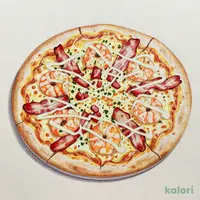 Shrimp Mayo Bacon Pizza (L)