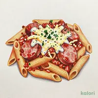 サルシッチャのボロネーゼペンネグラタン