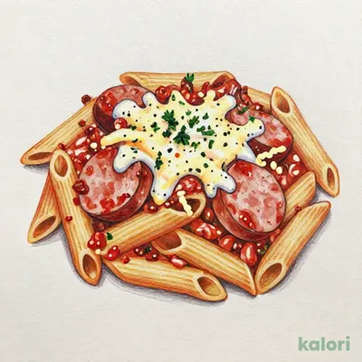 Salsiccia Bolognese Penne Gratin