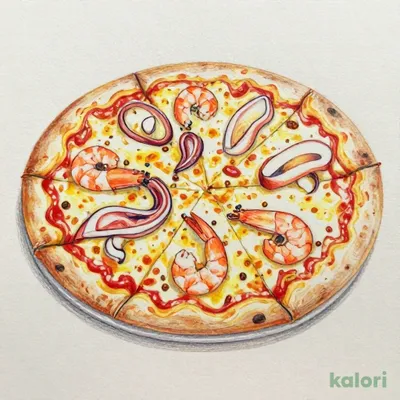 Seafood Deluxe Pizza (L)