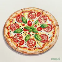 Basil Meat Pizza (L)